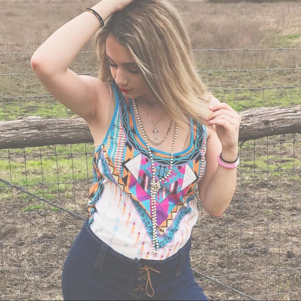 tank / shirt western wear: